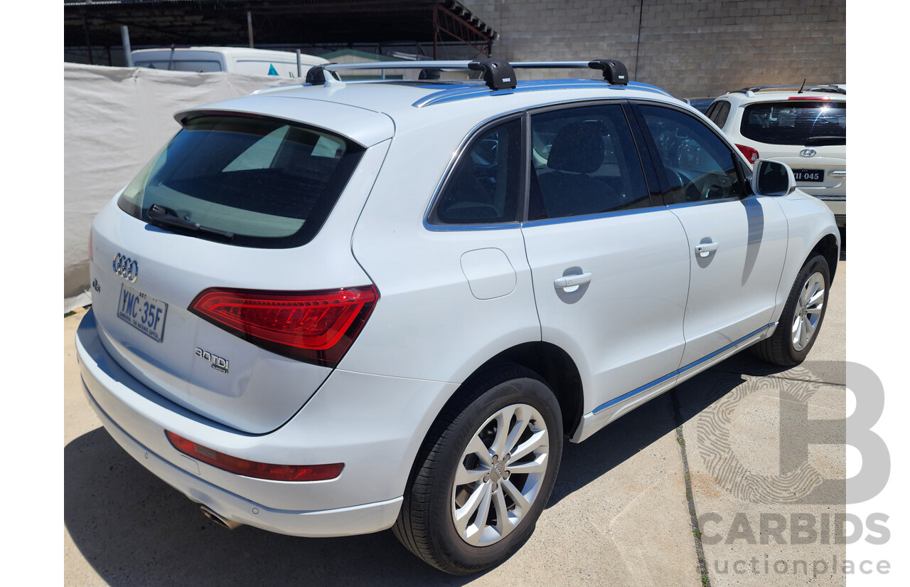 5/2013 Audi Q5 3.0 TDI Quattro 8R MY13 4d Wagon White 3.0L