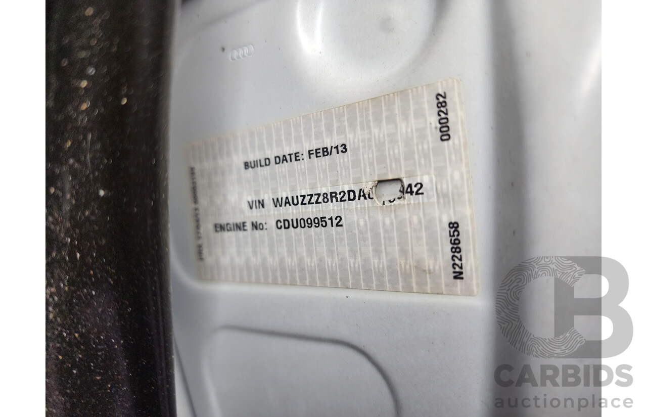 5/2013 Audi Q5 3.0 TDI Quattro 8R MY13 4d Wagon White 3.0L