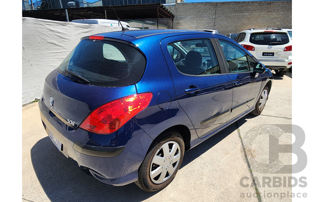 3/2009 Peugeot 308 XS 5d Hatchback Blue 1.6L