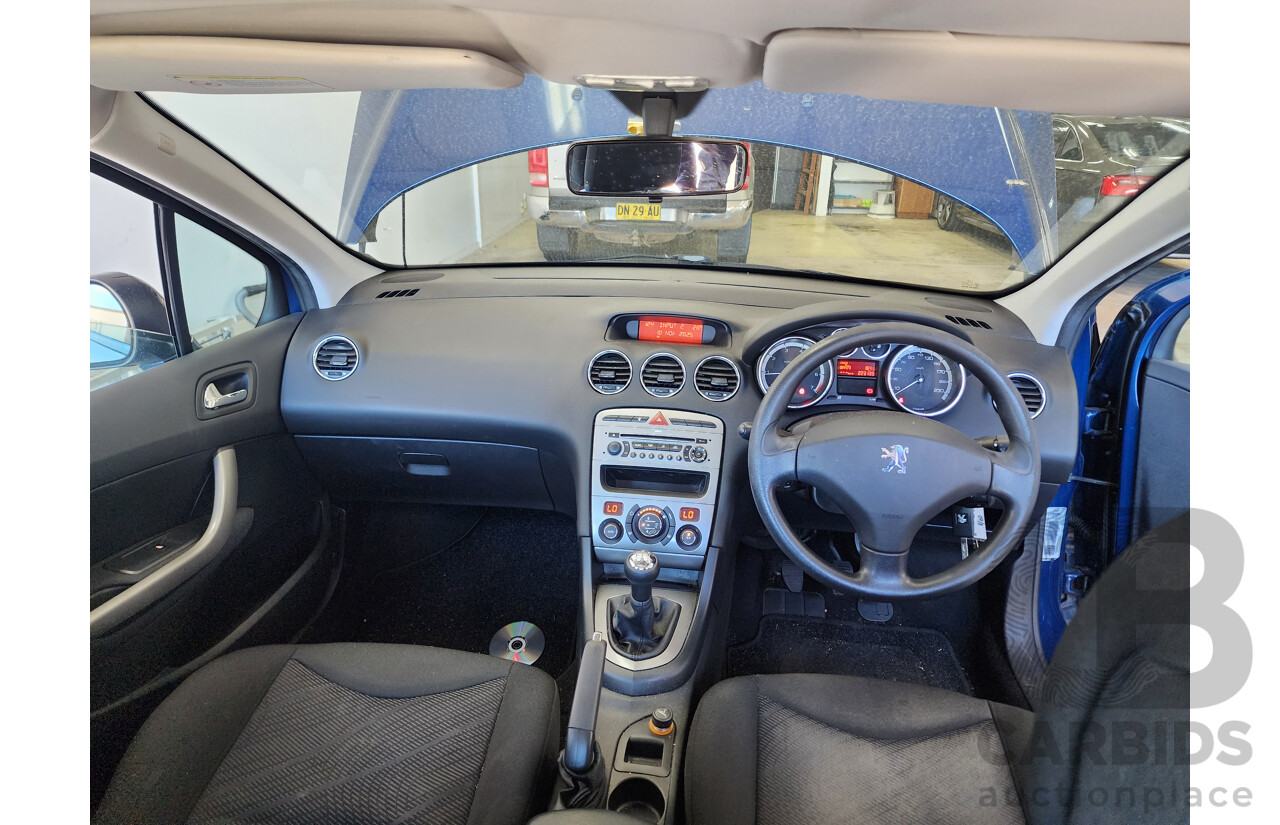 3/2009 Peugeot 308 XS  5d Hatchback Blue 1.6L