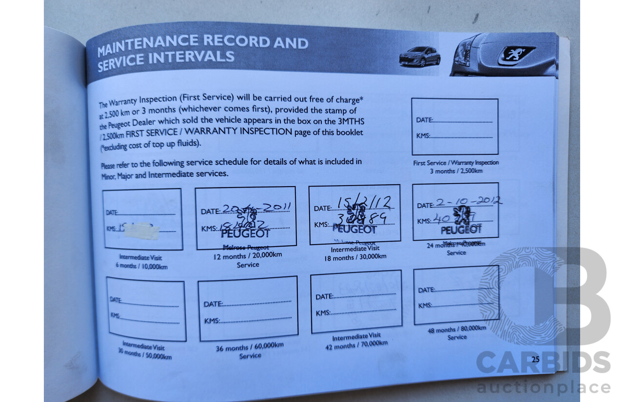 3/2009 Peugeot 308 XS  5d Hatchback Blue 1.6L