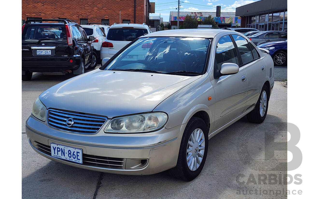 11/2003 Nissan Pulsar Q N16 MY03 4d Sedan Gold 1.8L