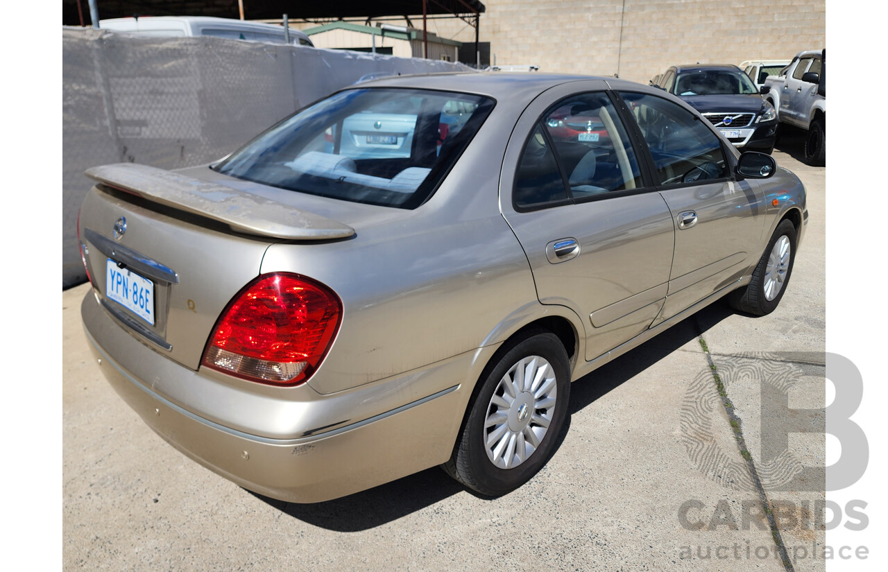 11/2003 Nissan Pulsar Q N16 MY03 4d Sedan Gold 1.8L