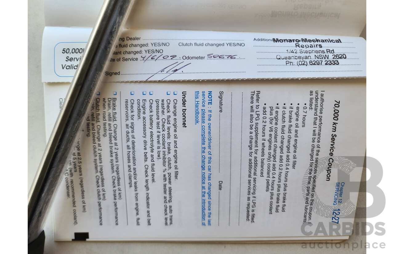 8/2002 Holden Commodore Equipe VXII 4d Sedan Blue 3.8L