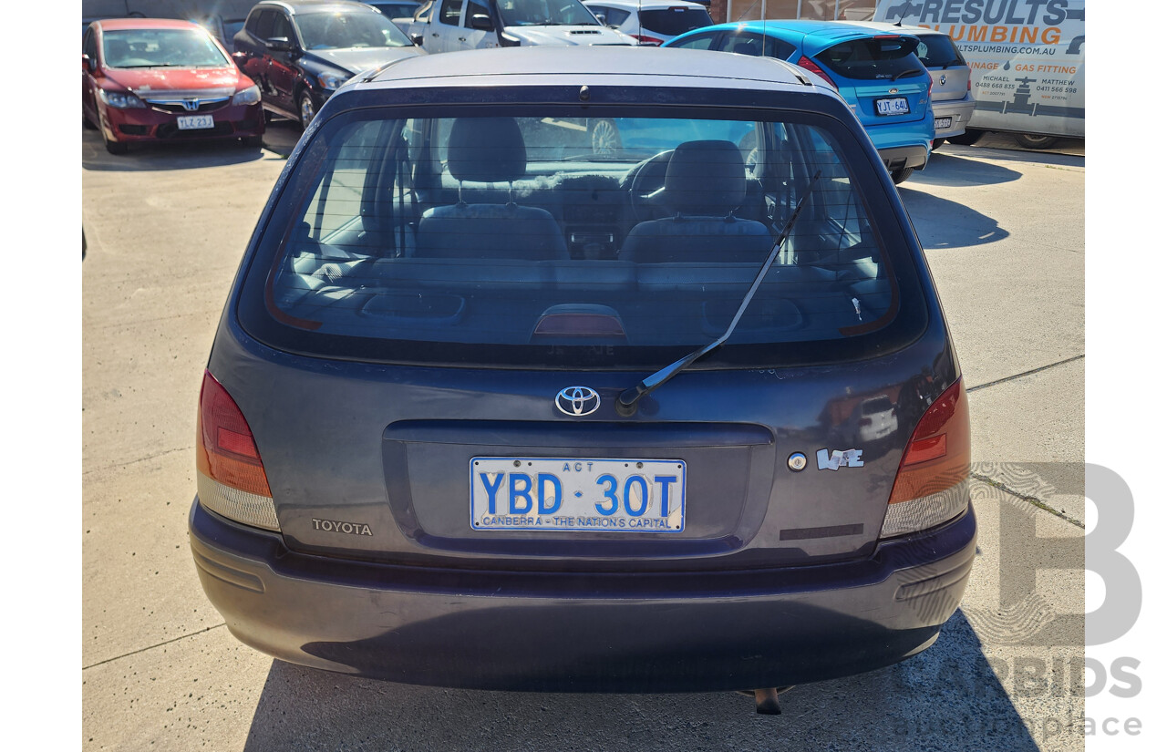 1/1998 Toyota Starlet LIFE EP91R 5d Hatchback Blue 1.3L