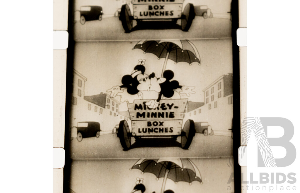 Collection of Three Early Walt Disney 8mm Cartoon Films, Including 'Building a Building' (1933)