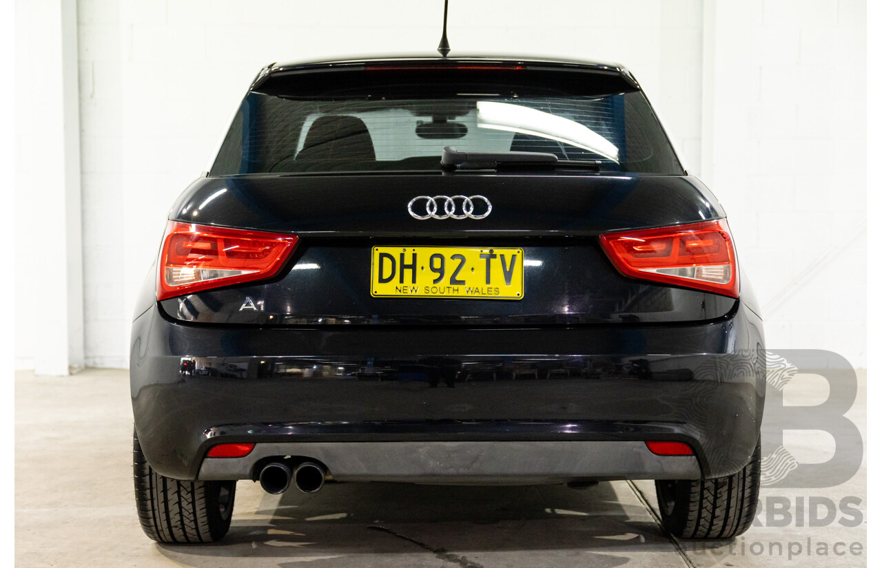6/2011 Audi A1 1.4 TFSI Attraction 8X 3d Hatchback Phantom Black Turbo 1.4L