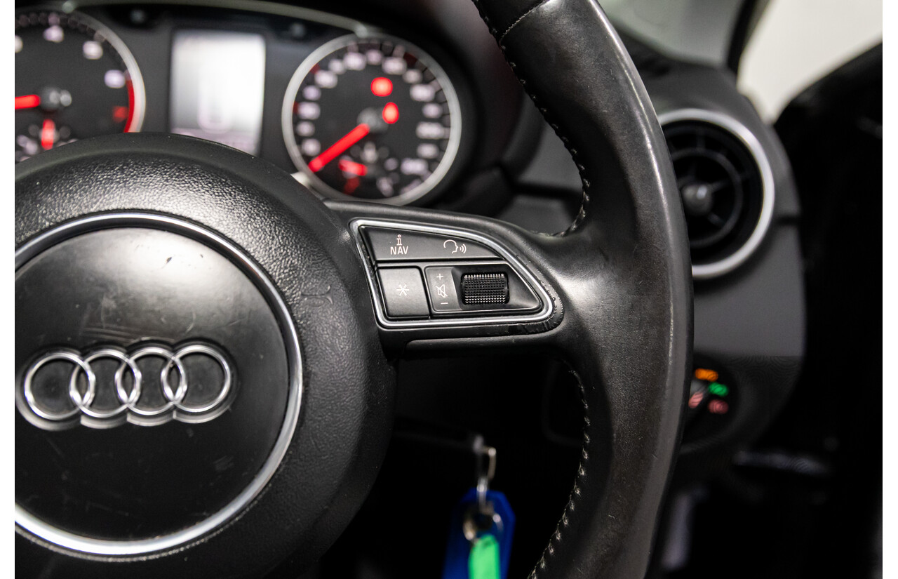 6/2011 Audi A1 1.4 TFSI Attraction 8X 3d Hatchback Phantom Black Turbo 1.4L