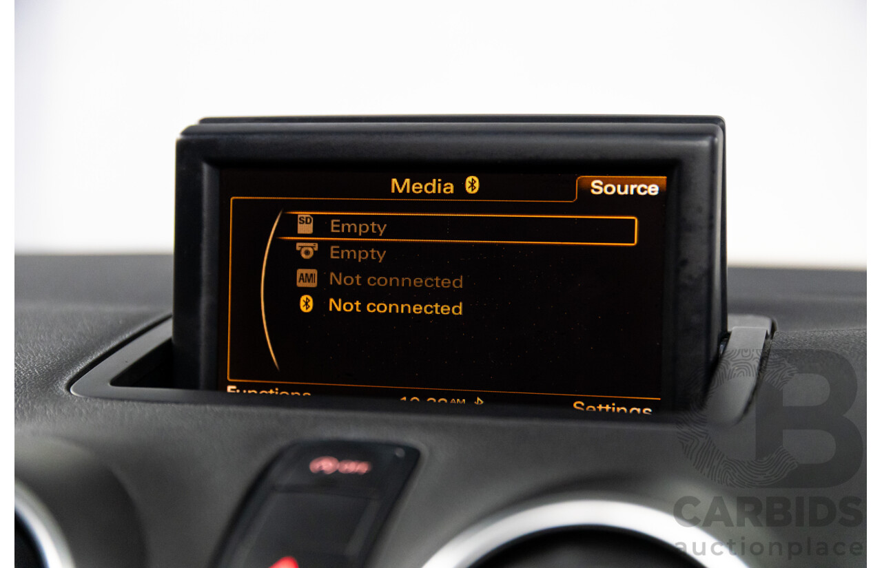 6/2011 Audi A1 1.4 TFSI Attraction 8X 3d Hatchback Phantom Black Turbo 1.4L