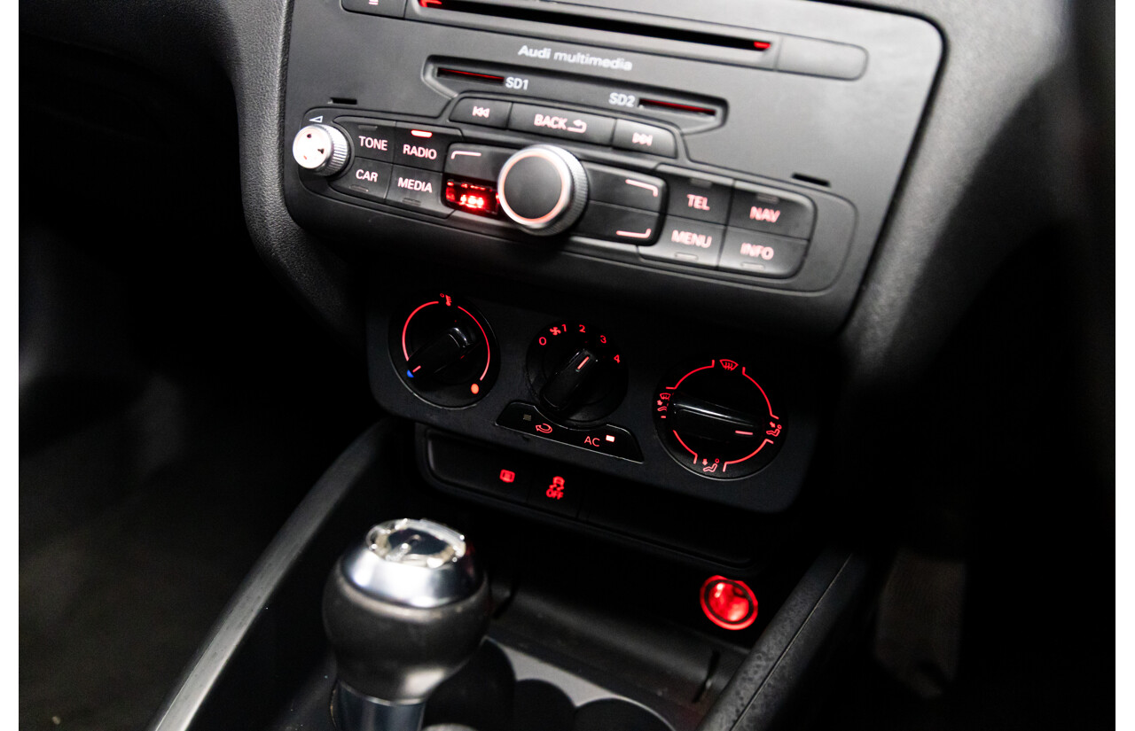 6/2011 Audi A1 1.4 TFSI Attraction 8X 3d Hatchback Phantom Black Turbo 1.4L