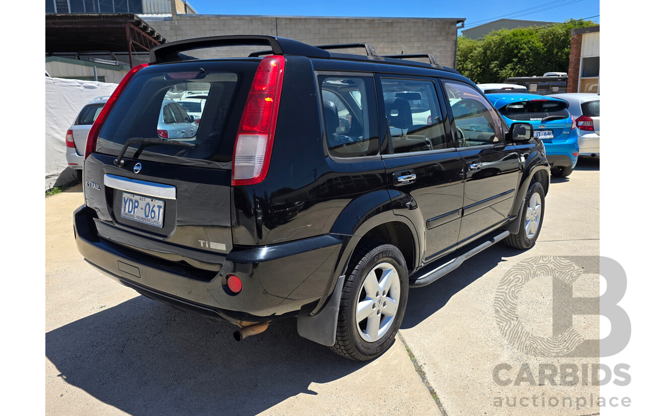11/2004 Nissan X-Trail Ti-L (sunroof) (4x4) T30 4d Wagon Black 2.5L