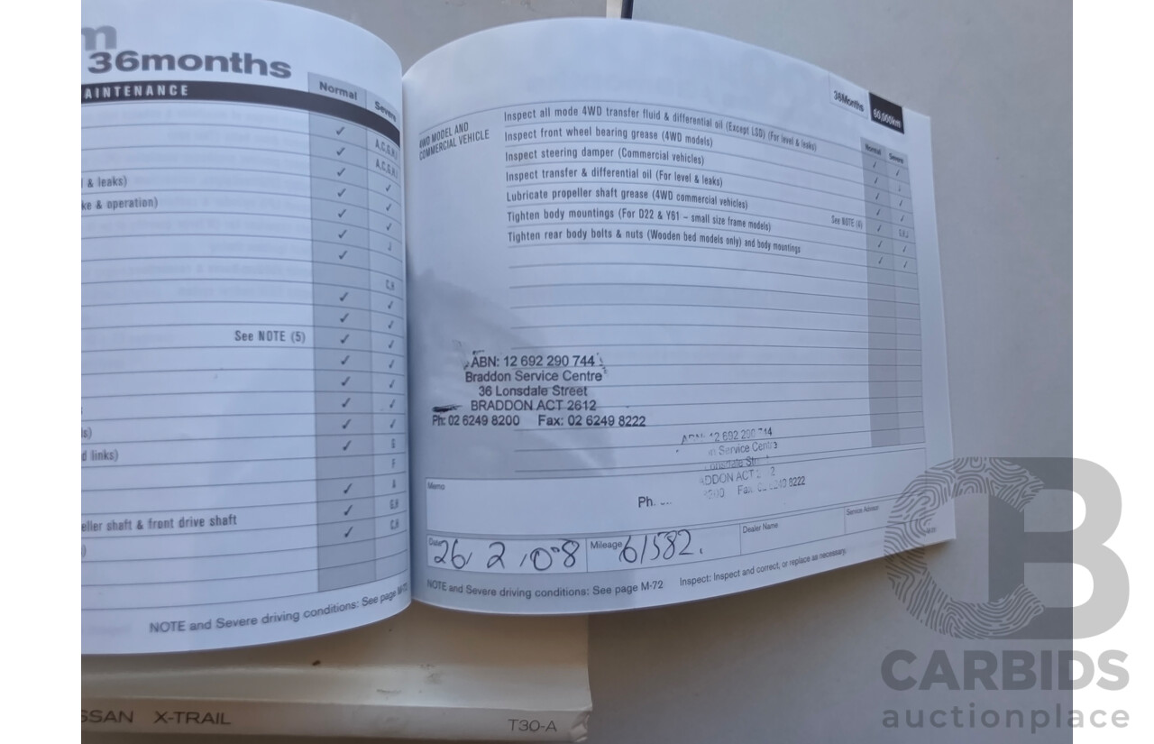 11/2004 Nissan X-Trail Ti-L (sunroof) (4x4) T30 4d Wagon Black 2.5L