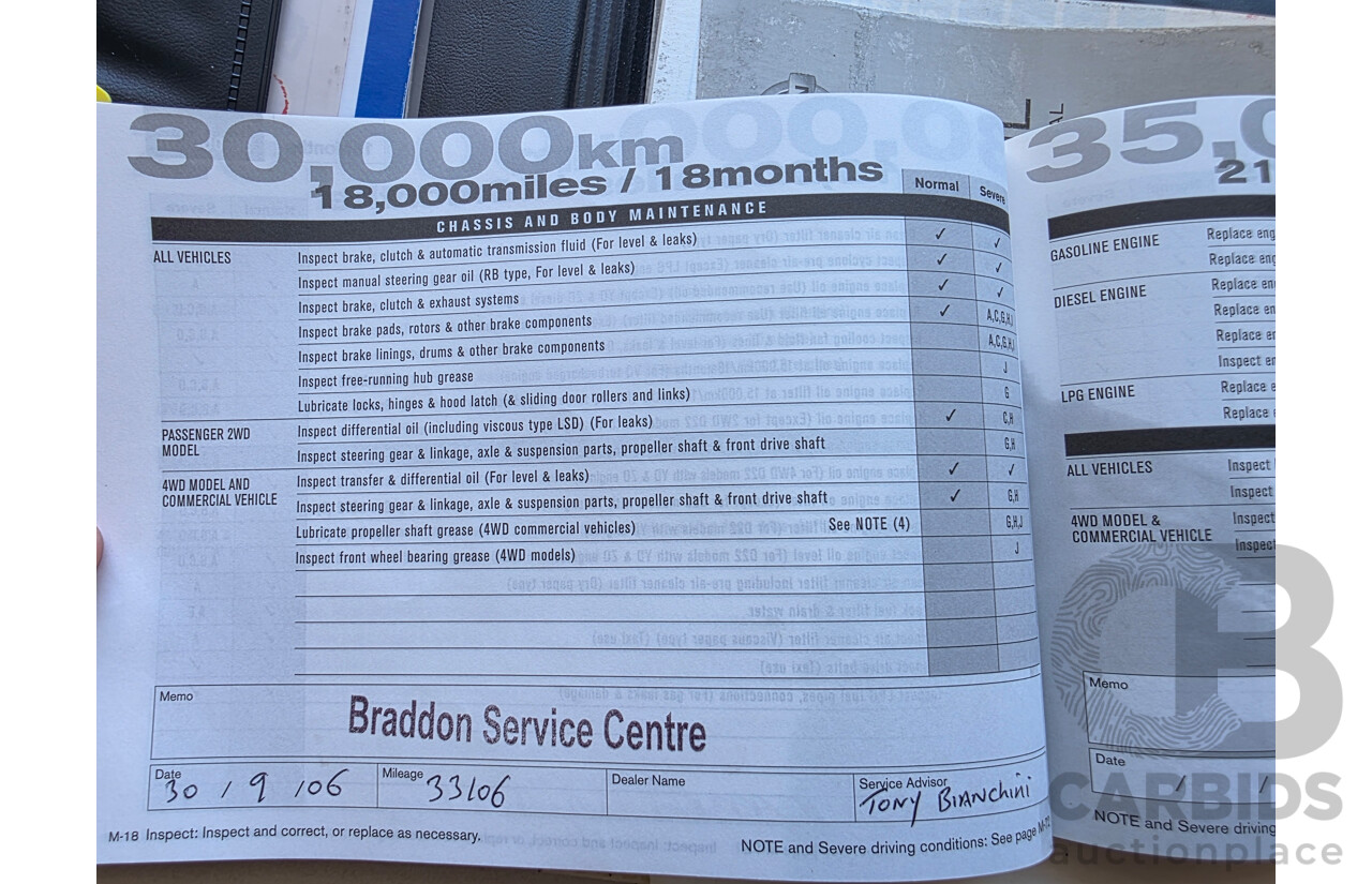 11/2004 Nissan X-Trail Ti-L (sunroof) (4x4) T30 4d Wagon Black 2.5L