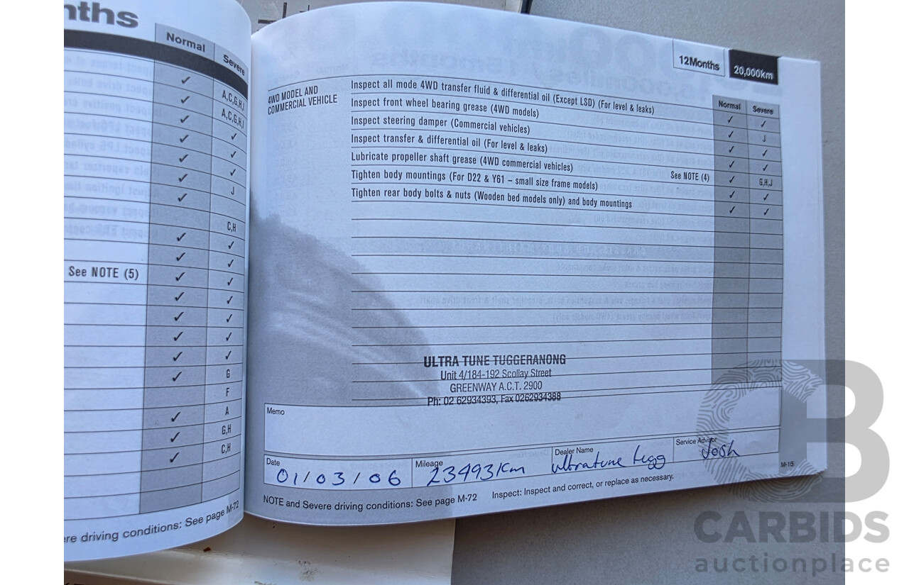 11/2004 Nissan X-Trail Ti-L (sunroof) (4x4) T30 4d Wagon Black 2.5L