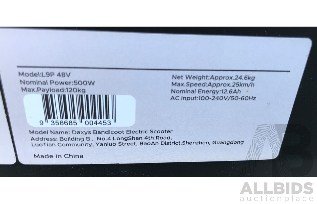 DAXYS Bandicoot Electric Scooter