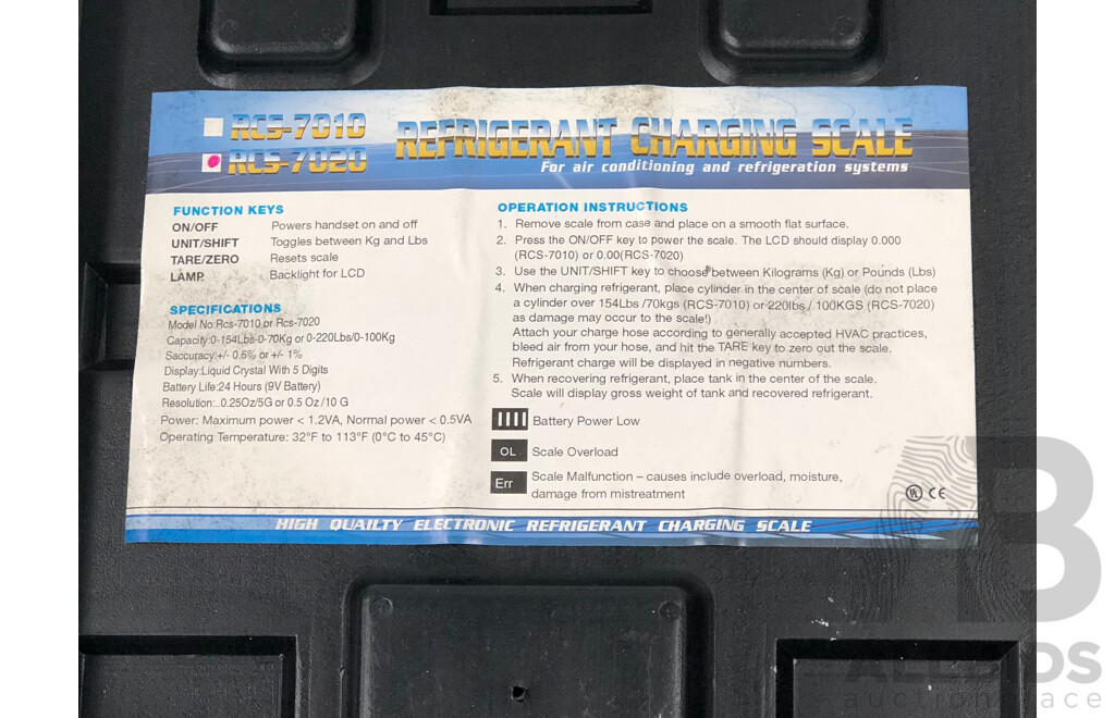 DSZH Portable Electronic Refrigerent Scales