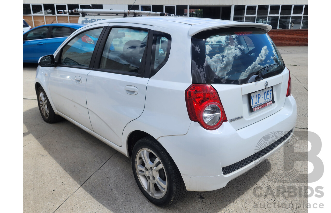 9/2011 Holden Barina TK MY11 5d Hatchback White 1.6L