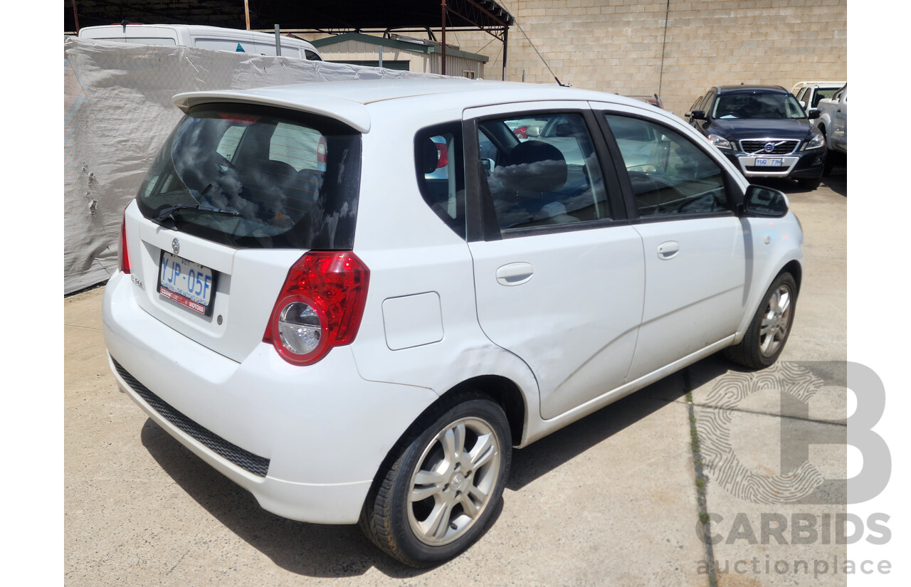 9/2011 Holden Barina TK MY11 5d Hatchback White 1.6L