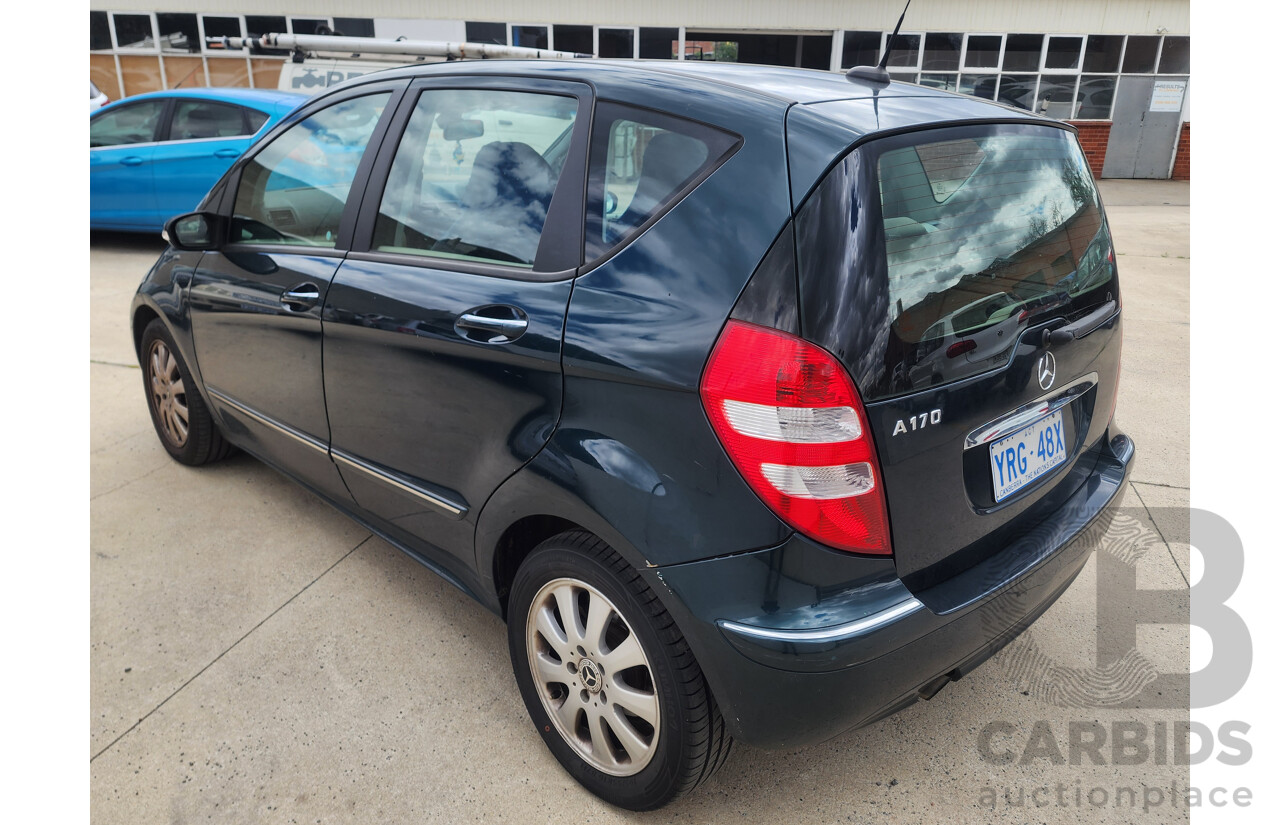 4/2005 Mercedes-Benz A170 Elegance W169 5d Hatchback Green 1.7L