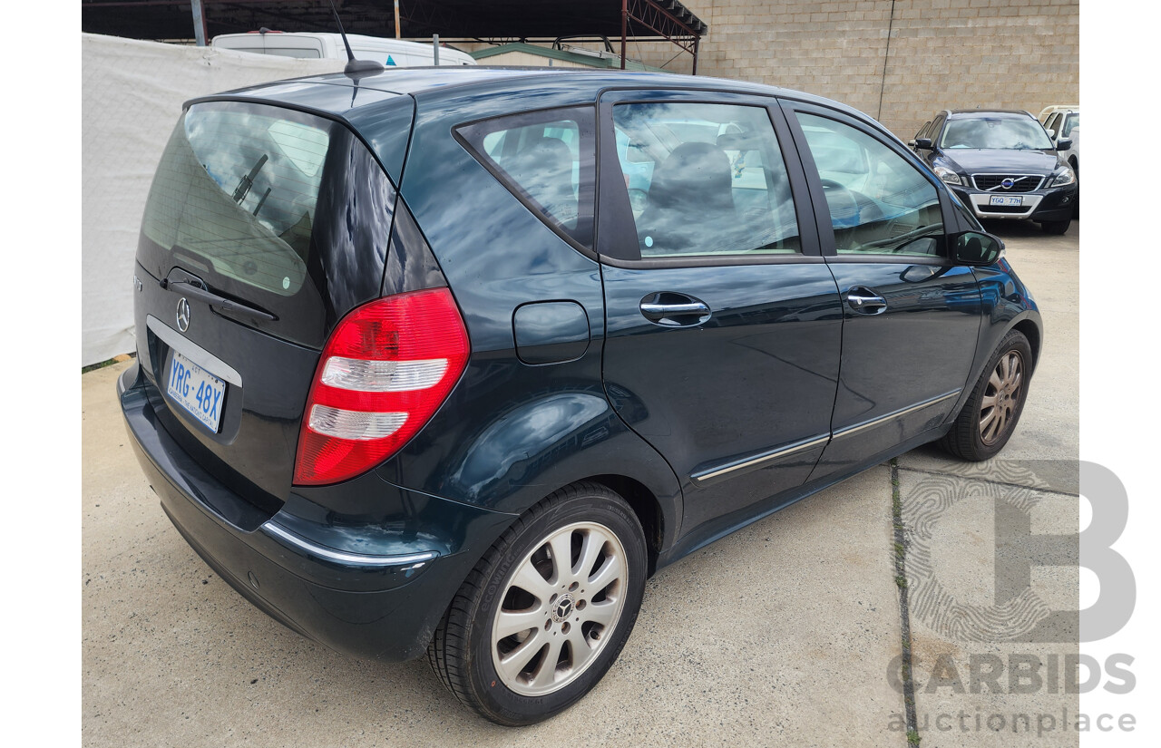 4/2005 Mercedes-Benz A170 Elegance W169 5d Hatchback Green 1.7L