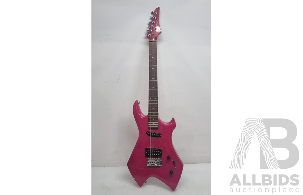 Onyx Custom Craft Six String Right Handed Electric Guitar with Black Soft Leather Look Carrybag