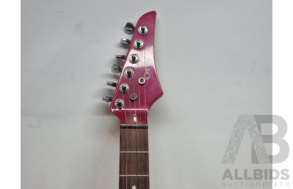 Onyx Custom Craft Six String Right Handed Electric Guitar with Black Soft Leather Look Carrybag