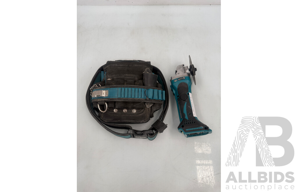 Assorted Job Lot - Makita Cordless Grinder & Toolbelt
