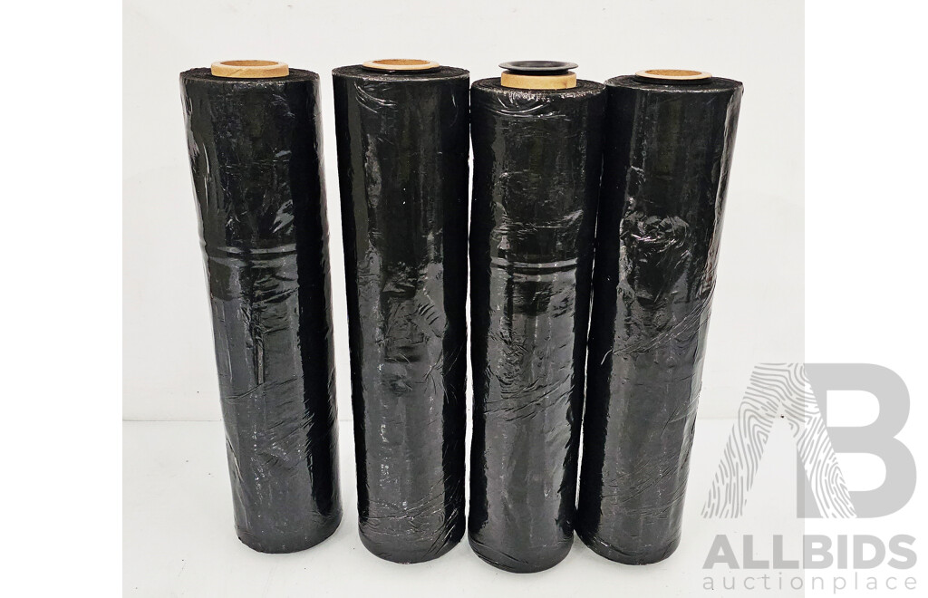 Black Pallet Wrap - Lot of Four