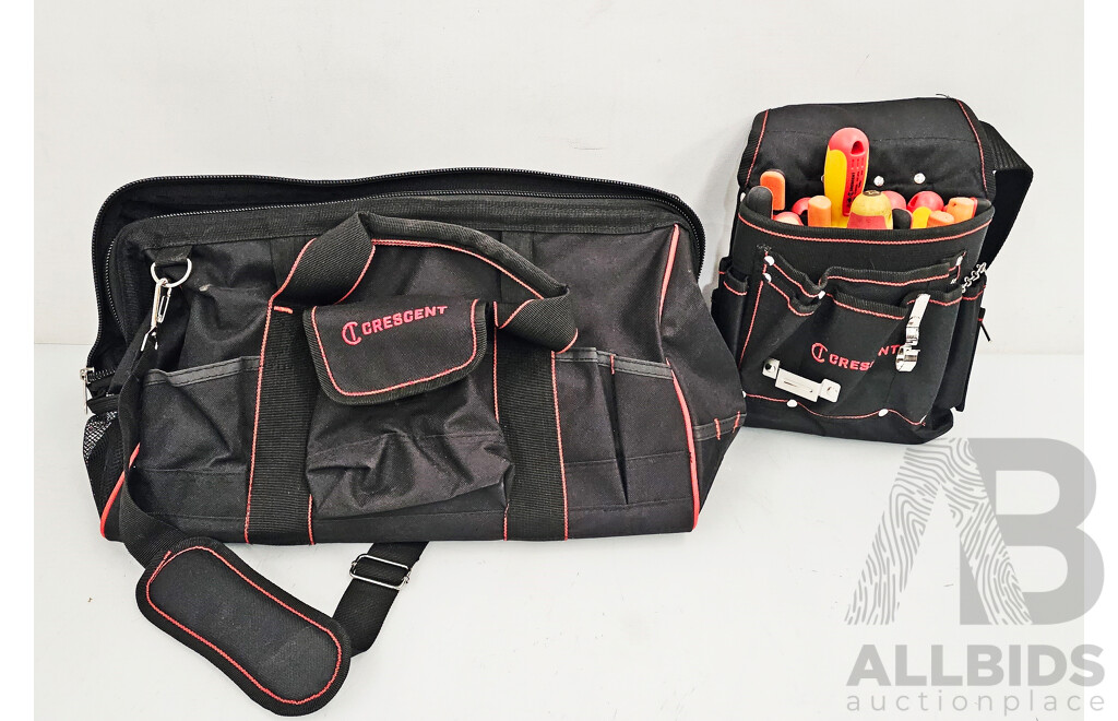 Crescent 32 Pocket Tool Bag W/ Additional Tools