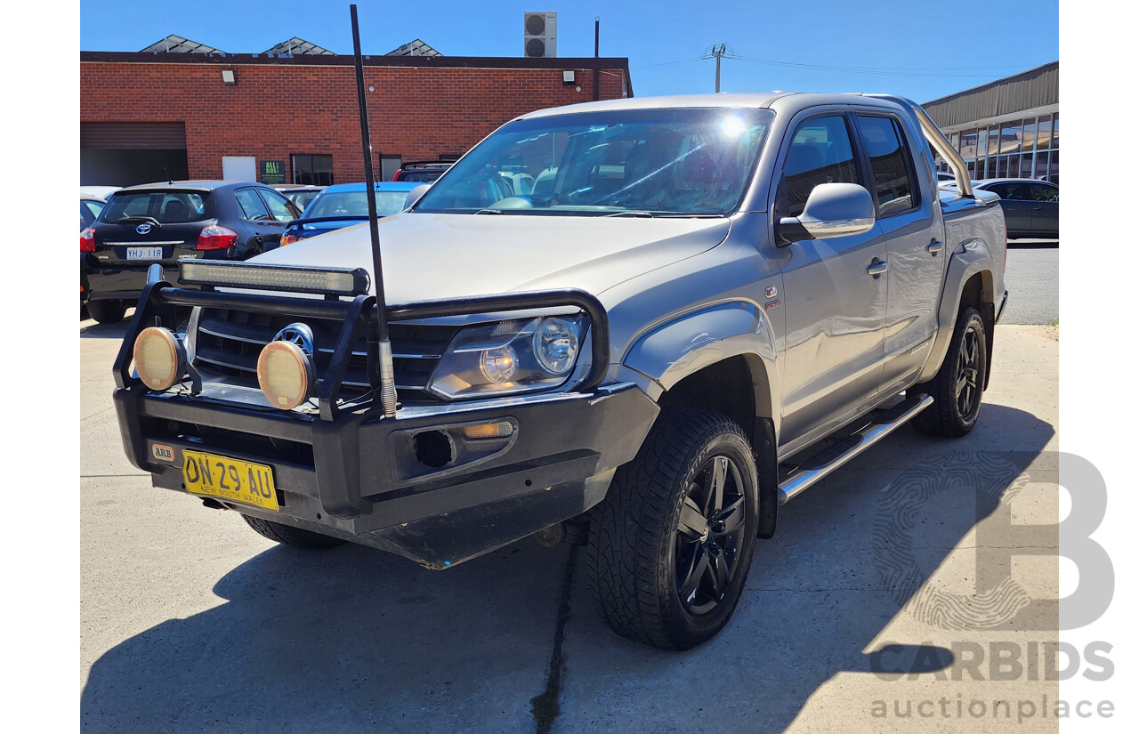 10/2012 Volkswagen Amarok Tdi420 Ultimate (4x4) 2H MY12.5 Dual Cab Utility Beige 2.0L
