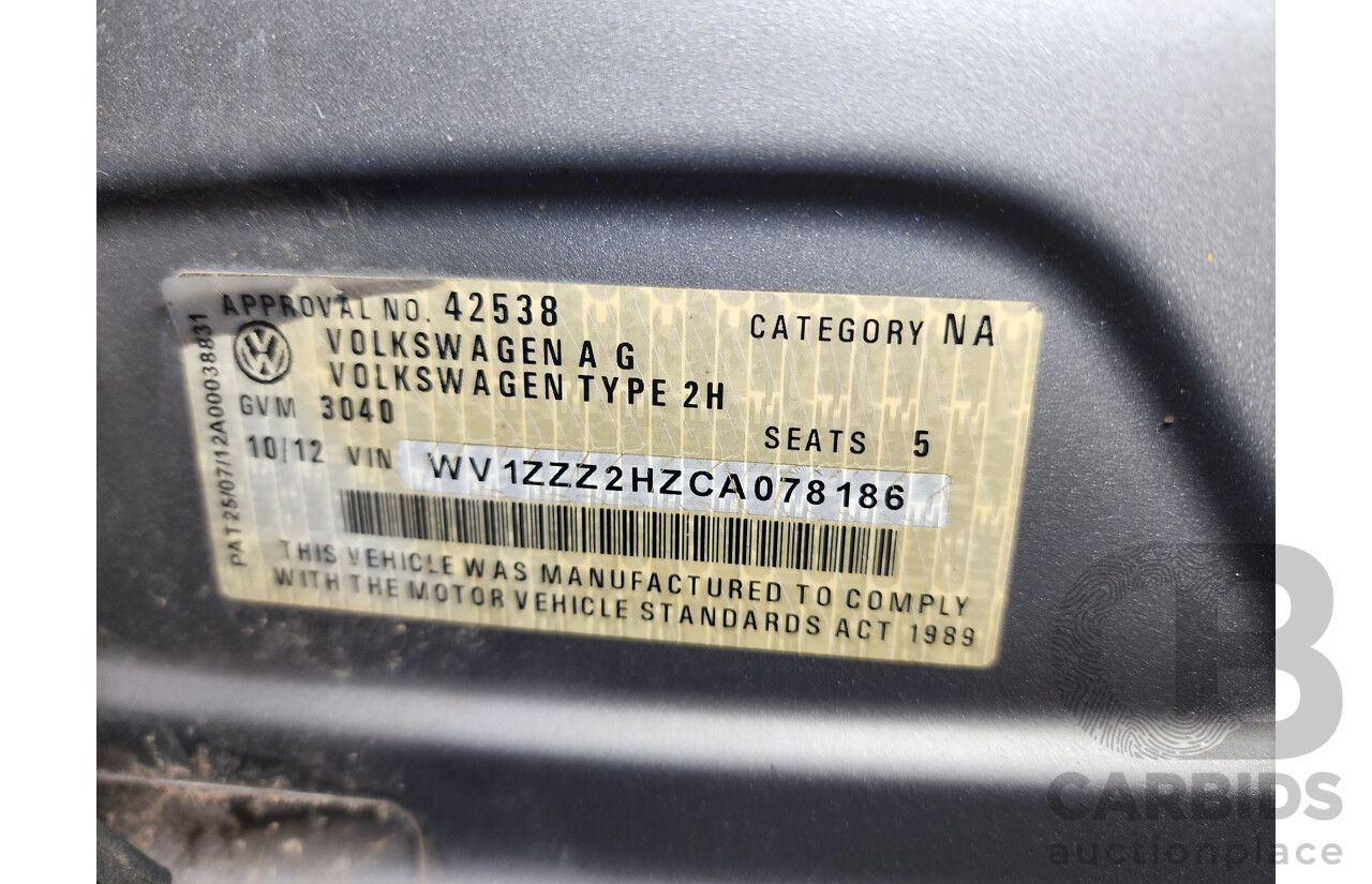 10/2012 Volkswagen Amarok Tdi420 Ultimate (4x4) 2H MY12.5 Dual Cab Utility Beige 2.0L