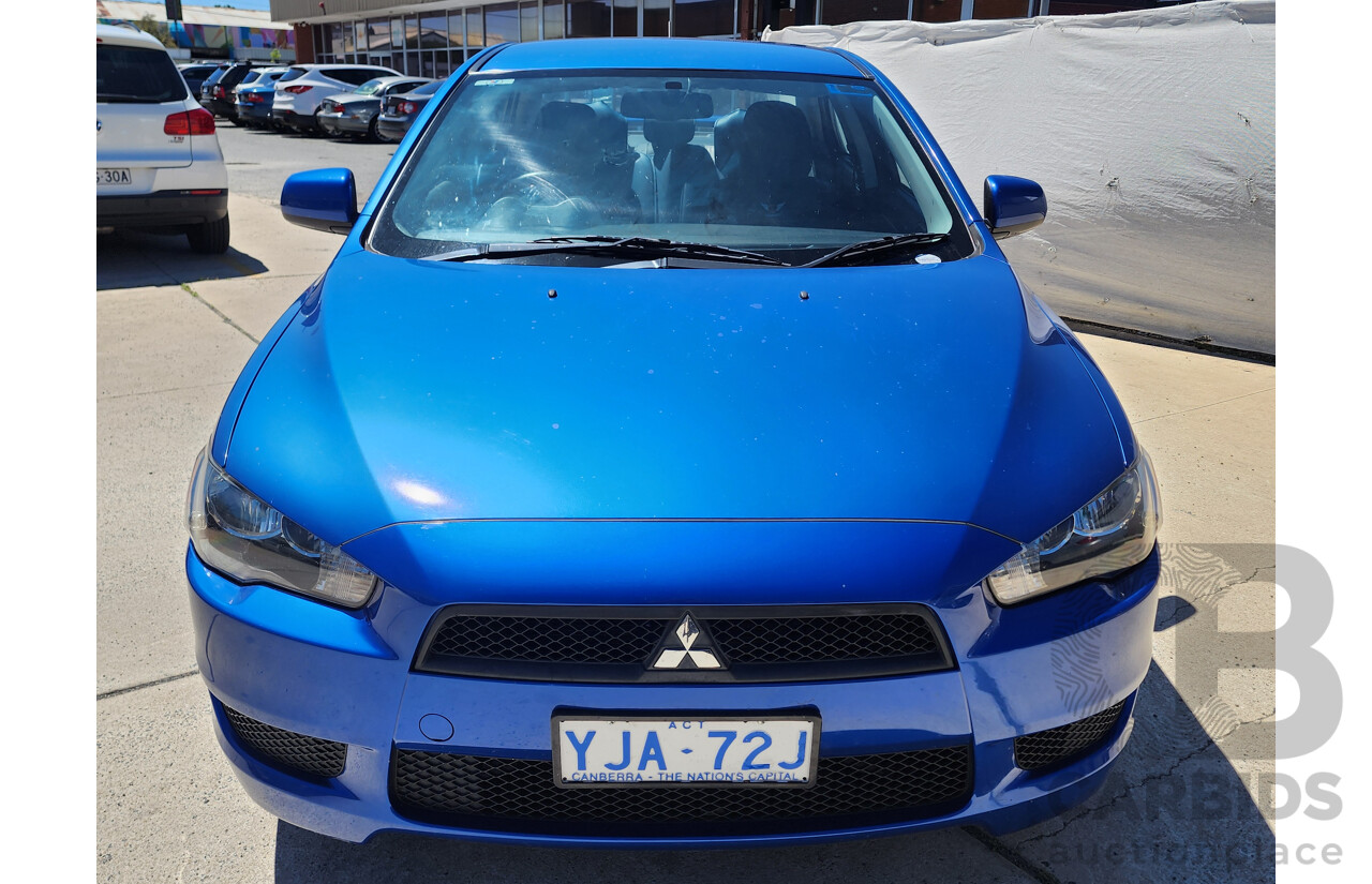 3/2012 Mitsubishi Lancer Platinum Edition CJ MY12 4d Sedan Blue 2.0L