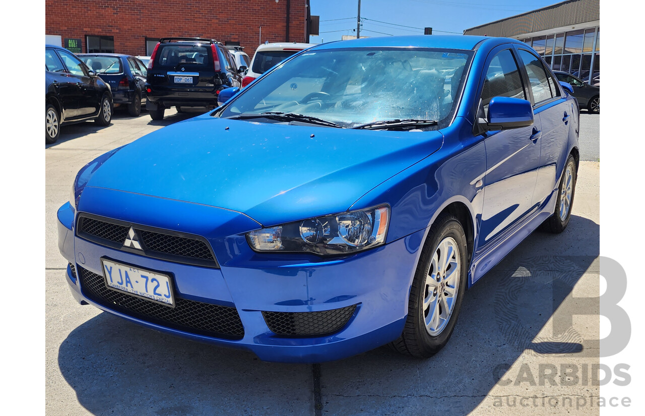 3/2012 Mitsubishi Lancer Platinum Edition CJ MY12 4d Sedan Blue 2.0L