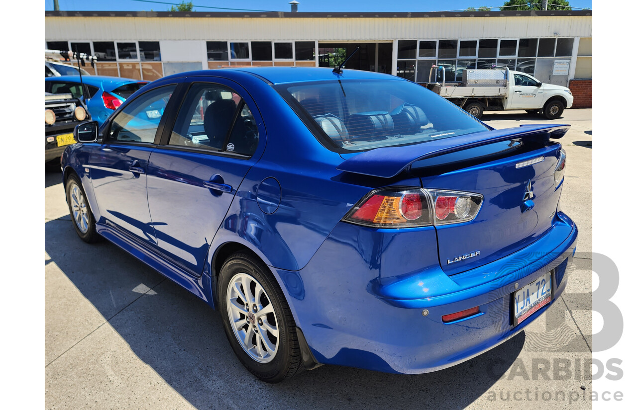 3/2012 Mitsubishi Lancer Platinum Edition CJ MY12 4d Sedan Blue 2.0L