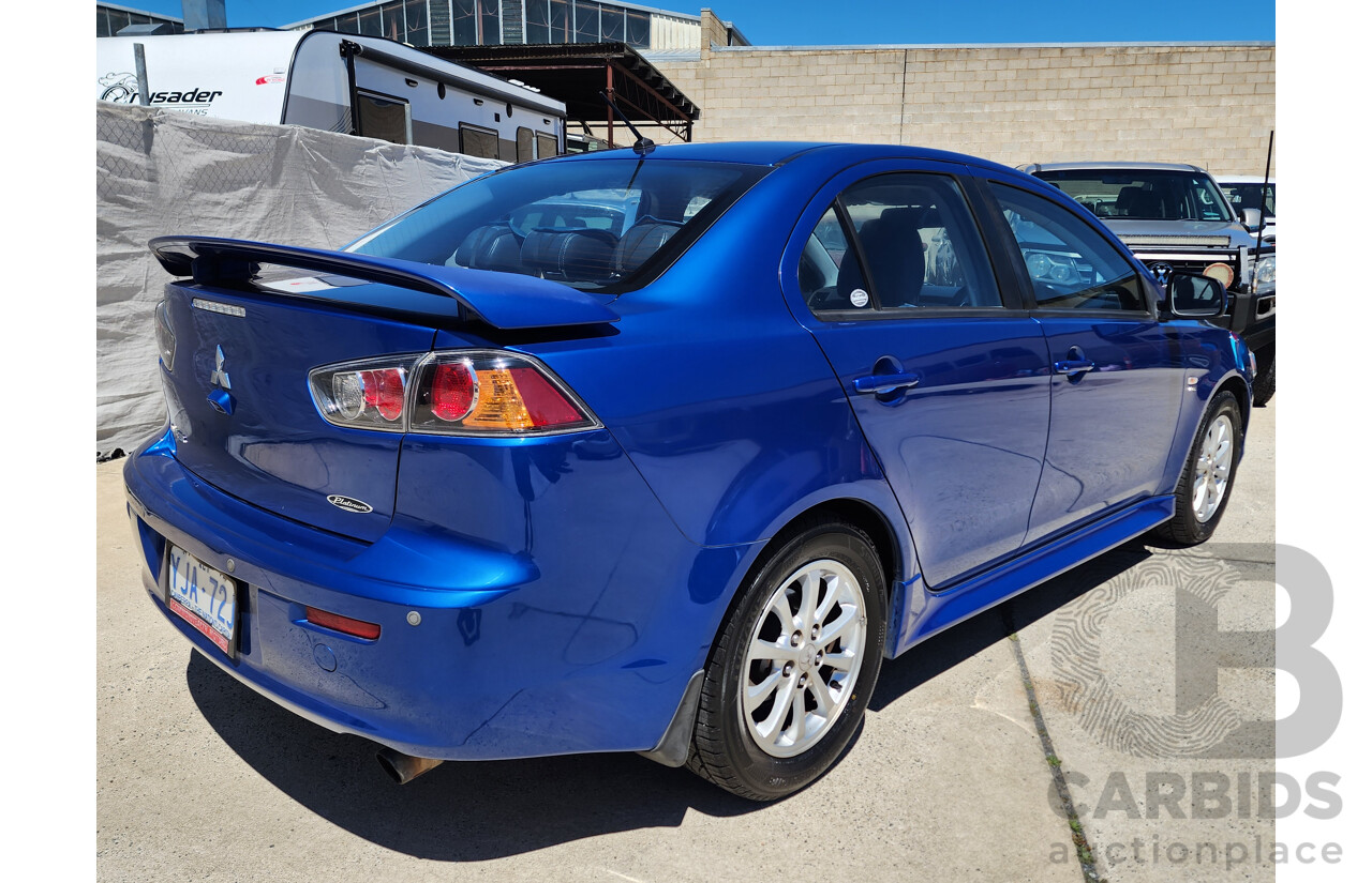 3/2012 Mitsubishi Lancer Platinum Edition CJ MY12 4d Sedan Blue 2.0L