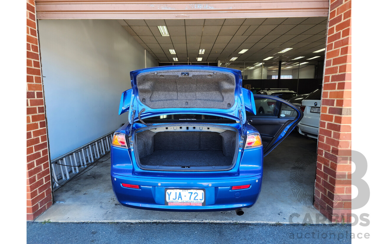 3/2012 Mitsubishi Lancer Platinum Edition CJ MY12 4d Sedan Blue 2.0L