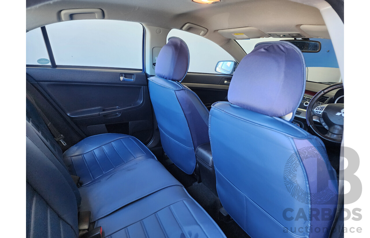 3/2012 Mitsubishi Lancer Platinum Edition CJ MY12 4d Sedan Blue 2.0L