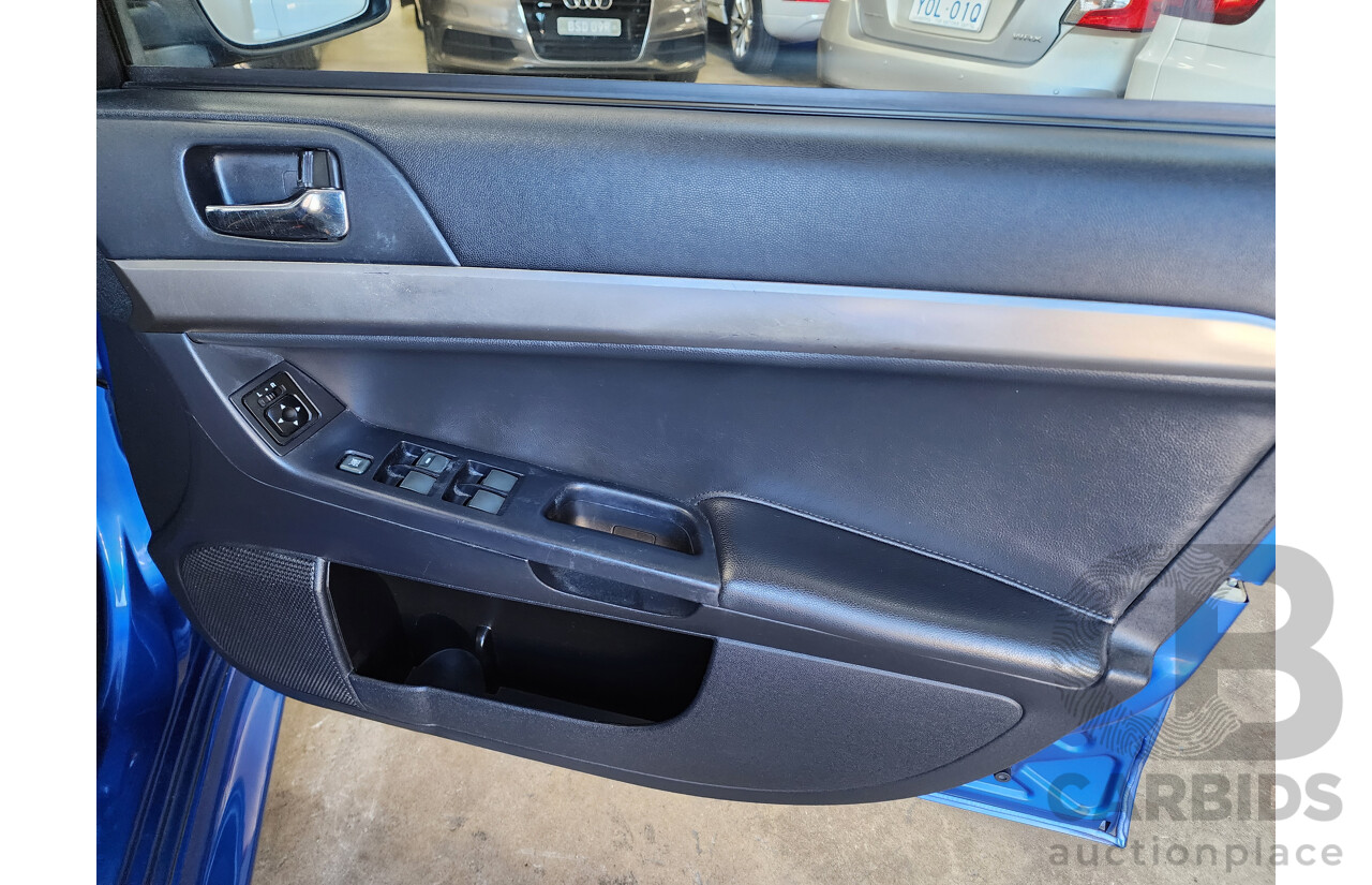 3/2012 Mitsubishi Lancer Platinum Edition CJ MY12 4d Sedan Blue 2.0L