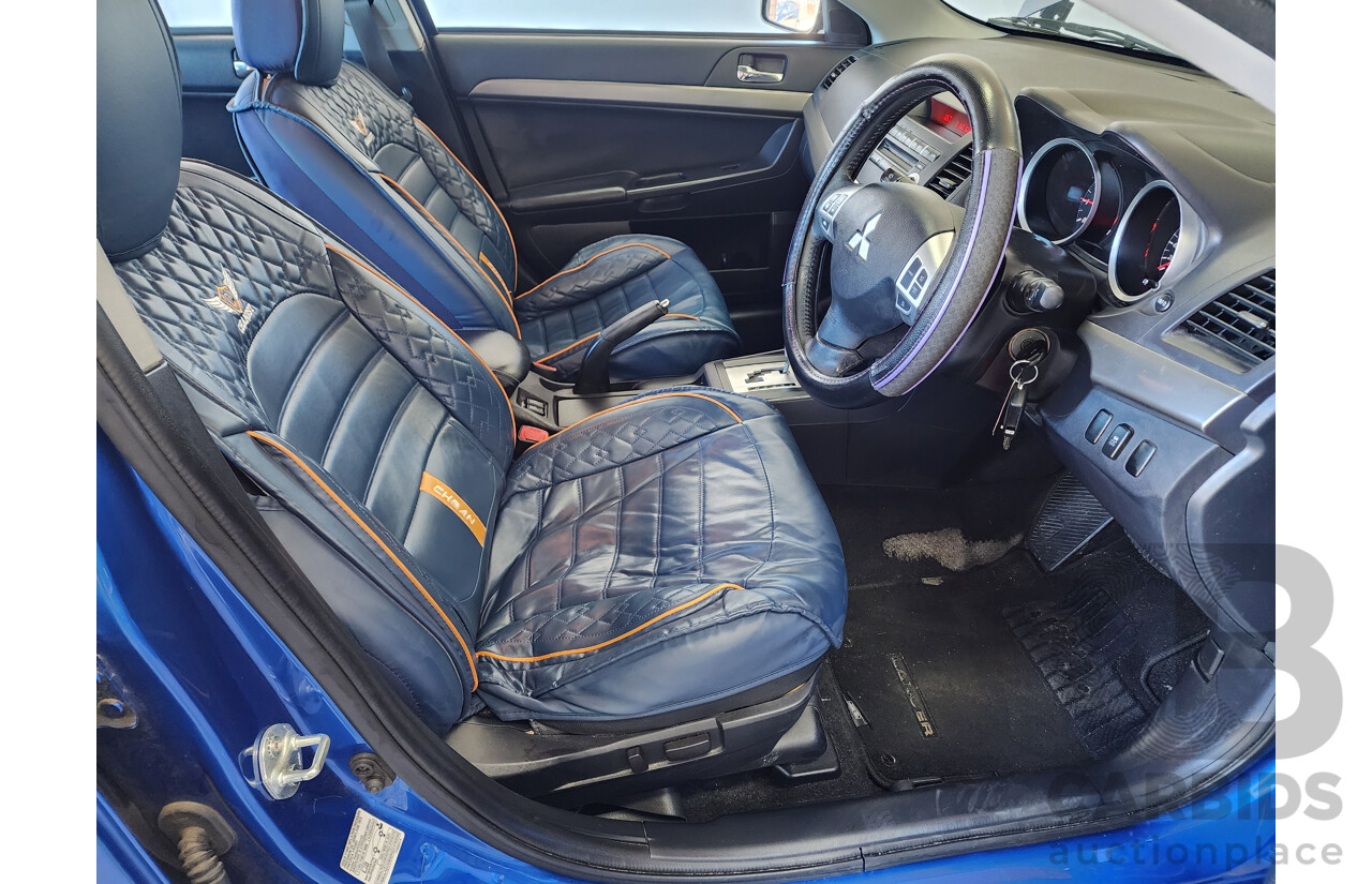 3/2012 Mitsubishi Lancer Platinum Edition CJ MY12 4d Sedan Blue 2.0L