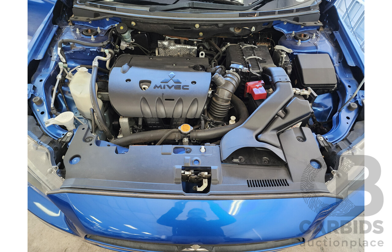 3/2012 Mitsubishi Lancer Platinum Edition CJ MY12 4d Sedan Blue 2.0L