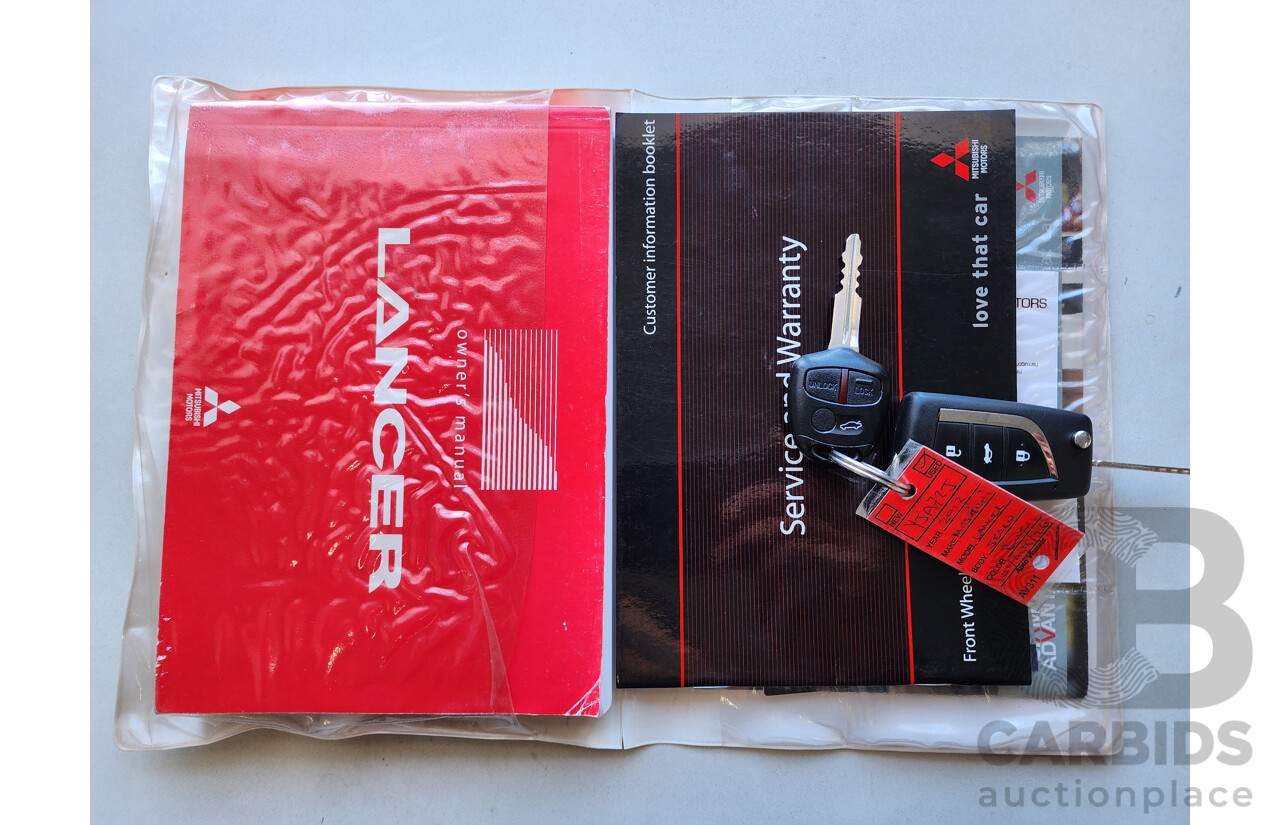 3/2012 Mitsubishi Lancer Platinum Edition CJ MY12 4d Sedan Blue 2.0L