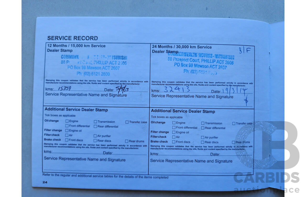 3/2012 Mitsubishi Lancer Platinum Edition CJ MY12 4d Sedan Blue 2.0L