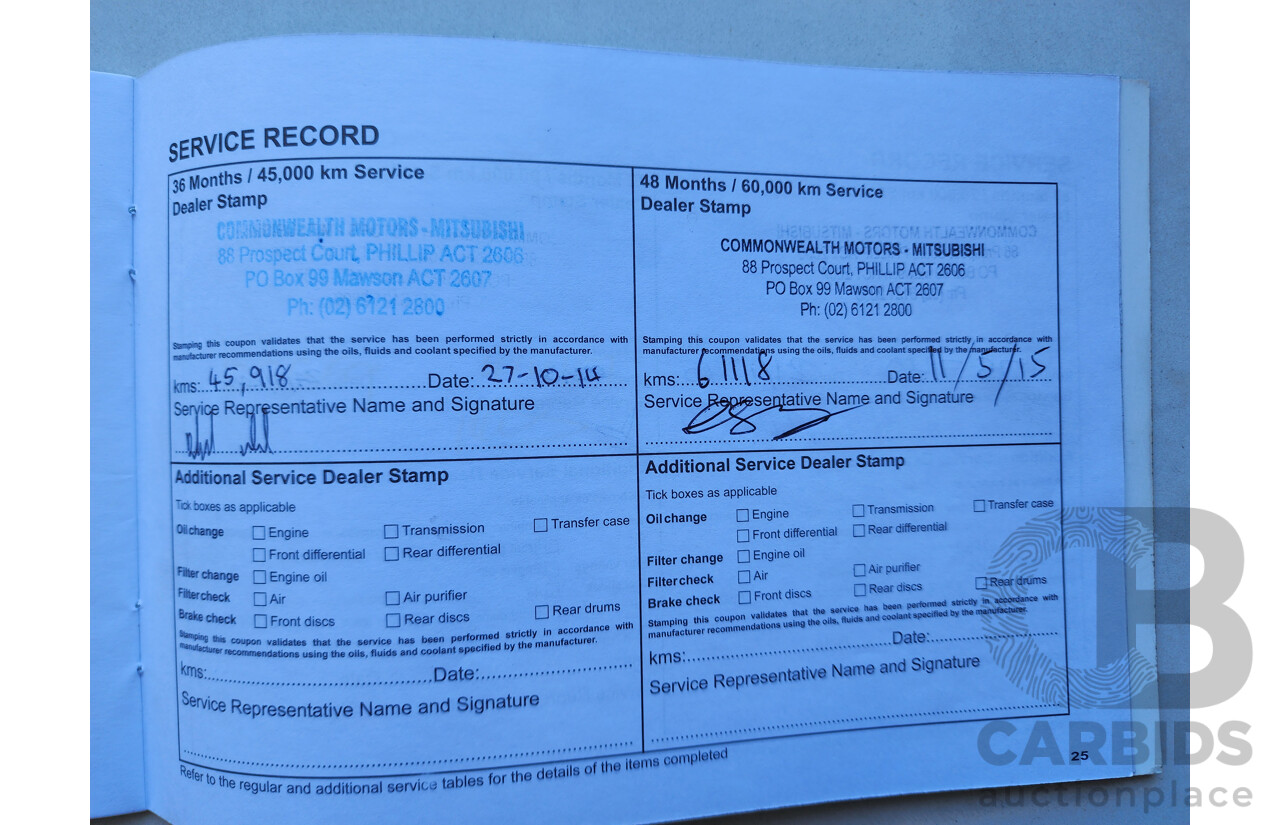 3/2012 Mitsubishi Lancer Platinum Edition CJ MY12 4d Sedan Blue 2.0L