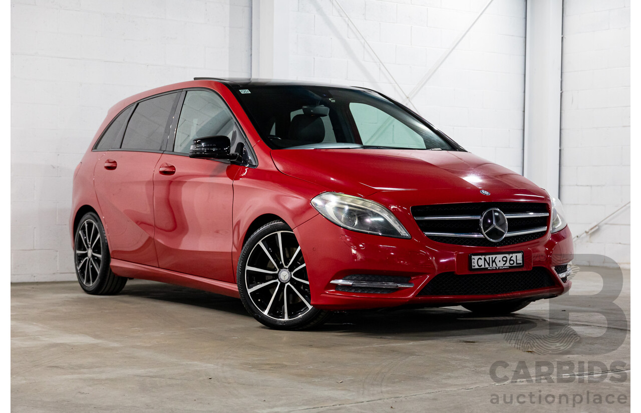 11/2012 Mercedes-Benz B250 BE 246 MY13 5d Hatchback Jupiter Red Turbo 2.0L