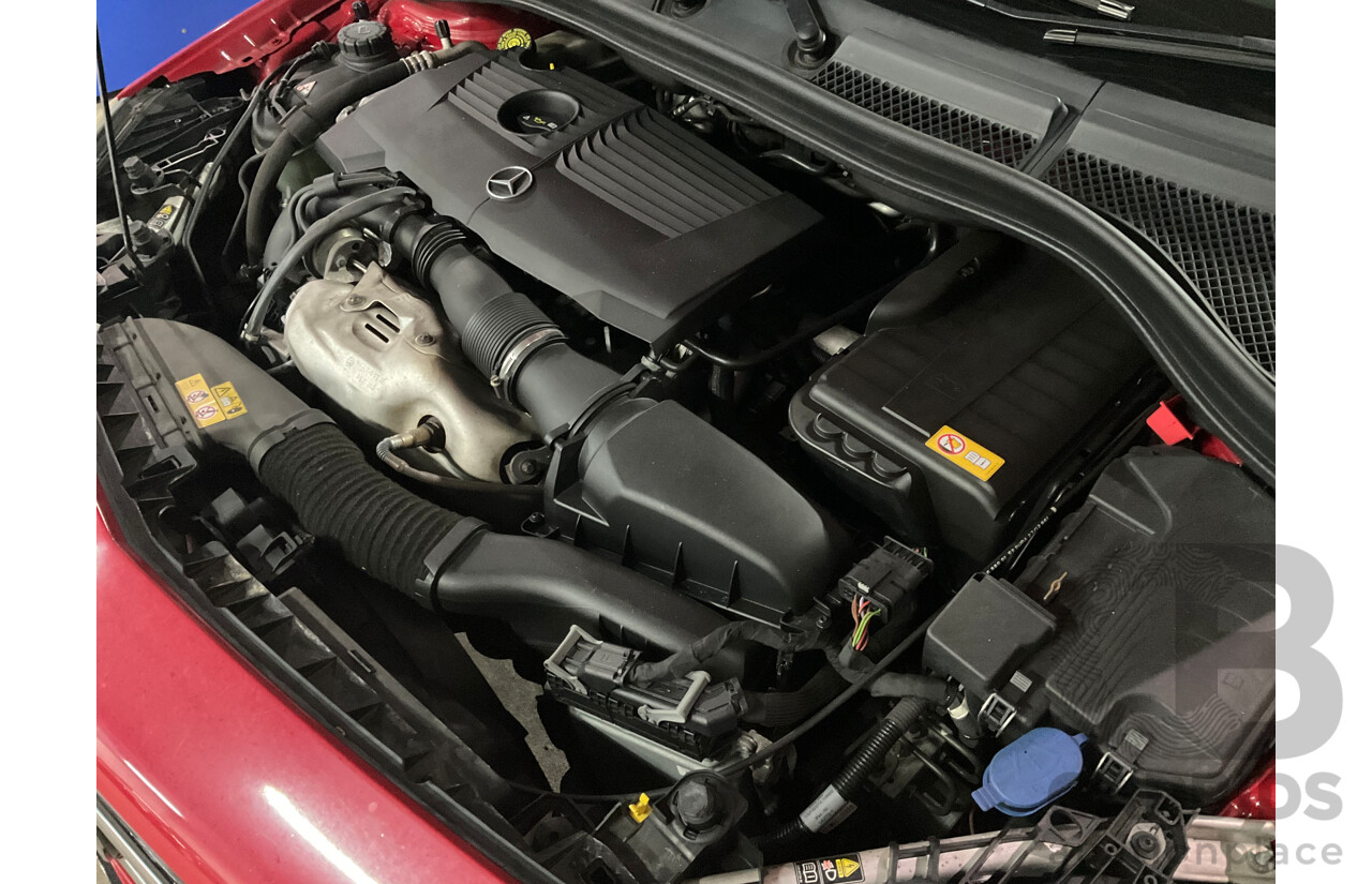 11/2012 Mercedes-Benz B250 BE 246 MY13 5d Hatchback Jupiter Red Turbo 2.0L