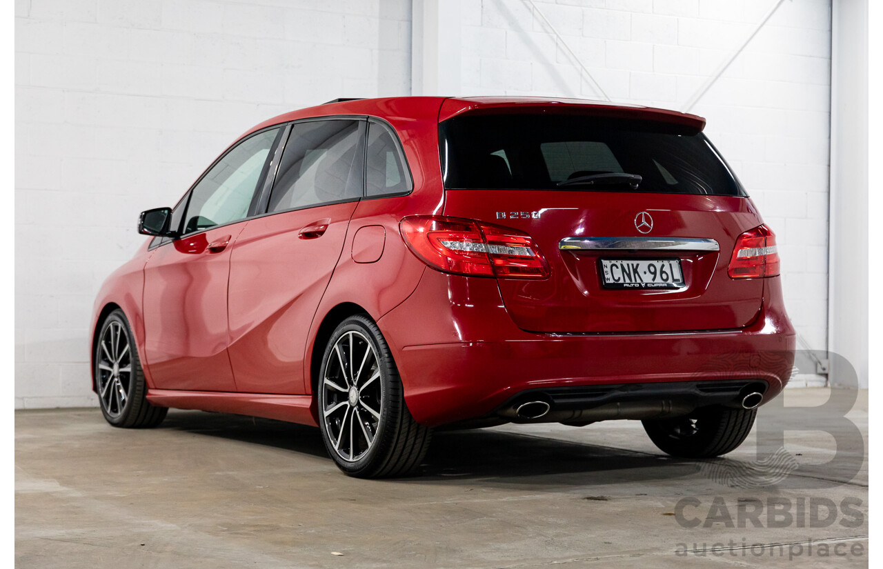 11/2012 Mercedes-Benz B250 BE 246 MY13 5d Hatchback Jupiter Red Turbo 2.0L