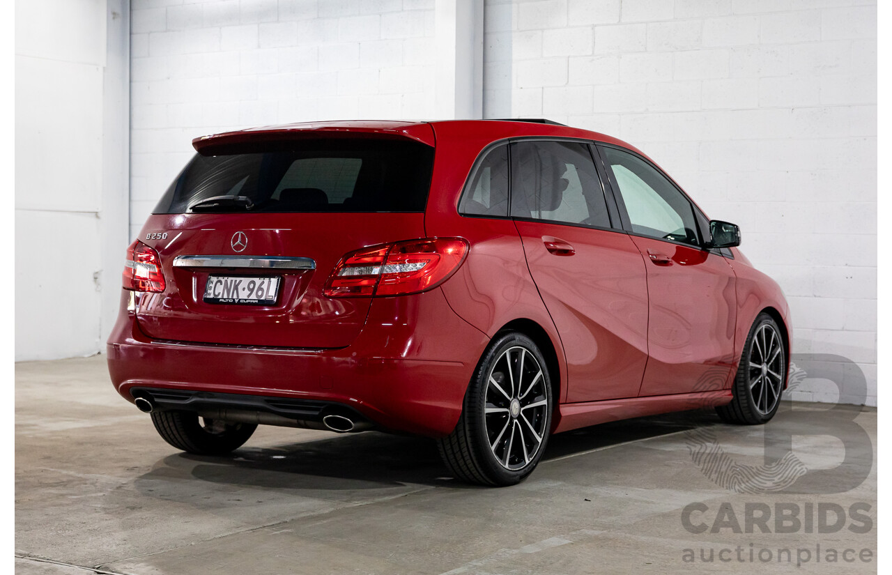 11/2012 Mercedes-Benz B250 BE 246 MY13 5d Hatchback Jupiter Red Turbo 2.0L