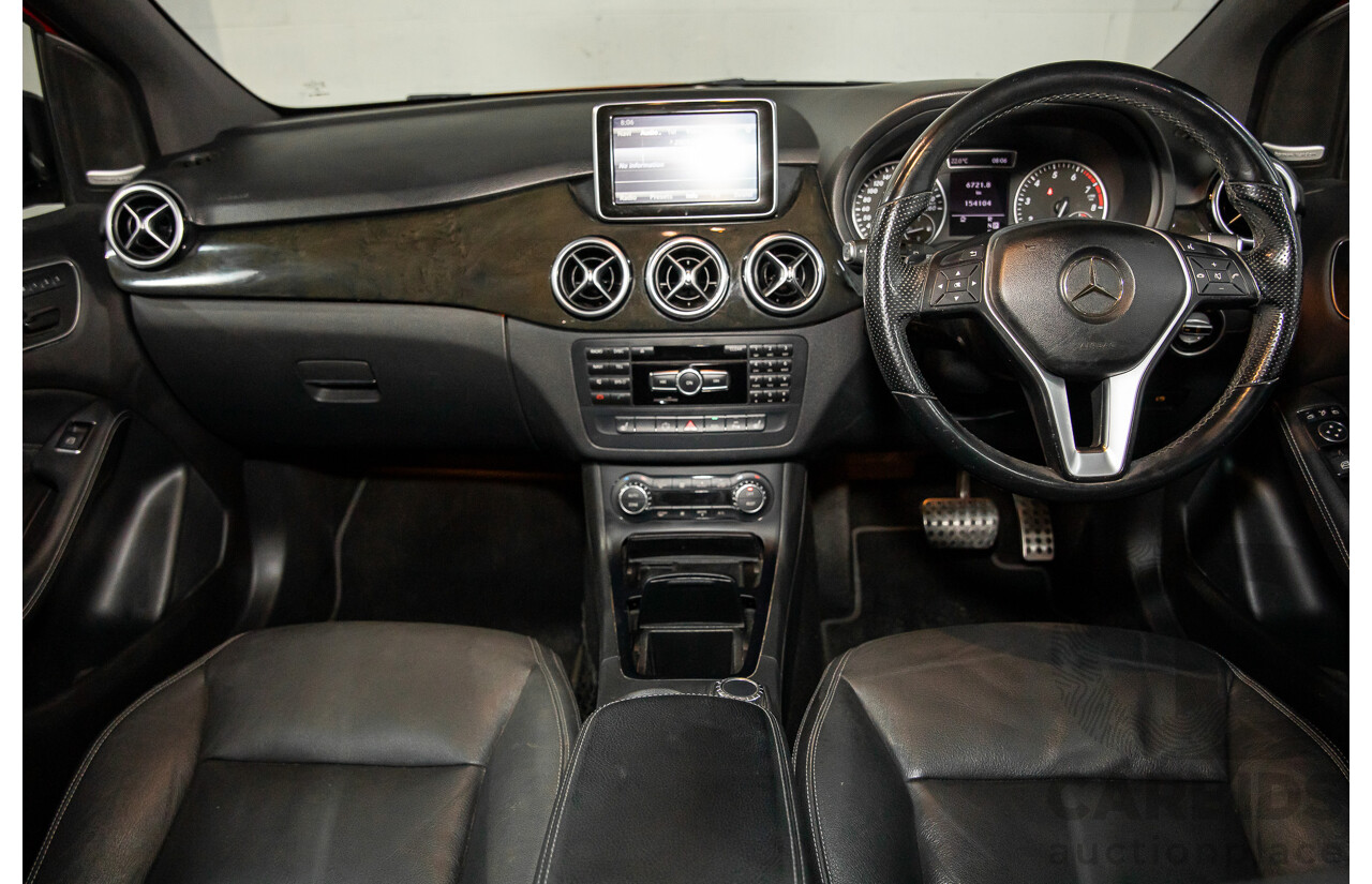 11/2012 Mercedes-Benz B250 BE 246 MY13 5d Hatchback Jupiter Red Turbo 2.0L