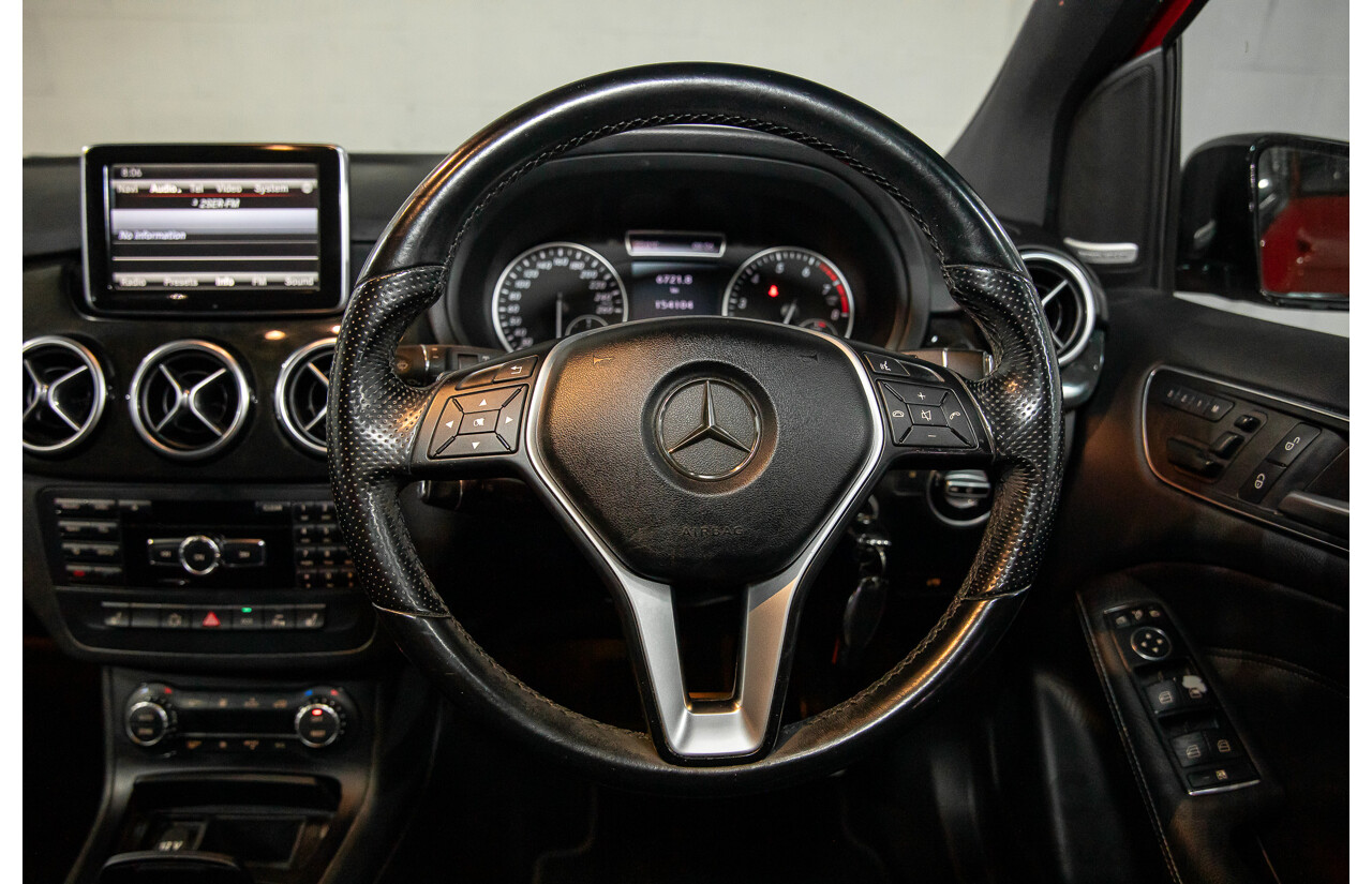 11/2012 Mercedes-Benz B250 BE 246 MY13 5d Hatchback Jupiter Red Turbo 2.0L