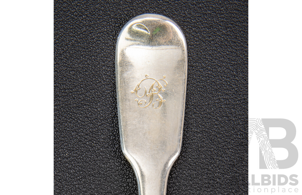 Four Antique Sterling Silver Forks, London, 1816, 1819, Weight 167 Grams